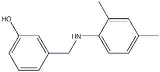 3-{[(2,4-dimethylphenyl)amino]methyl}phenol Struktur