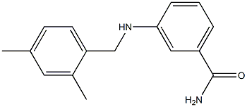 3-{[(2,4-dimethylphenyl)methyl]amino}benzamide Struktur