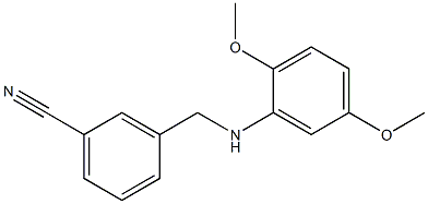 3-{[(2,5-dimethoxyphenyl)amino]methyl}benzonitrile Struktur