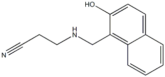 3-{[(2-hydroxynaphthalen-1-yl)methyl]amino}propanenitrile Struktur