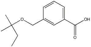 3-{[(2-methylbutan-2-yl)oxy]methyl}benzoic acid Struktur