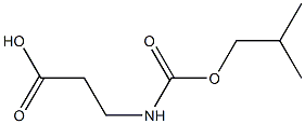 3-{[(2-methylpropoxy)carbonyl]amino}propanoic acid Struktur