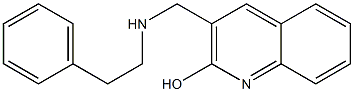 3-{[(2-phenylethyl)amino]methyl}quinolin-2-ol Struktur