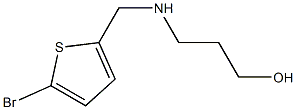 3-{[(5-bromothiophen-2-yl)methyl]amino}propan-1-ol Struktur