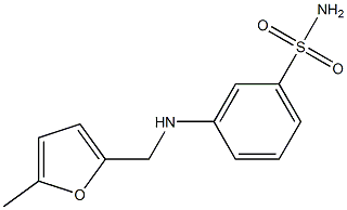 3-{[(5-methylfuran-2-yl)methyl]amino}benzene-1-sulfonamide Struktur