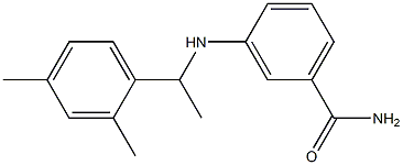 3-{[1-(2,4-dimethylphenyl)ethyl]amino}benzamide Struktur