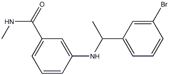 3-{[1-(3-bromophenyl)ethyl]amino}-N-methylbenzamide Struktur