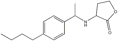 3-{[1-(4-butylphenyl)ethyl]amino}oxolan-2-one Struktur