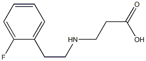 3-{[2-(2-fluorophenyl)ethyl]amino}propanoic acid Struktur