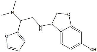 3-{[2-(dimethylamino)-2-(furan-2-yl)ethyl]amino}-2,3-dihydro-1-benzofuran-6-ol Struktur