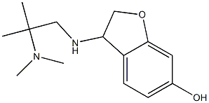 3-{[2-(dimethylamino)-2-methylpropyl]amino}-2,3-dihydro-1-benzofuran-6-ol Struktur