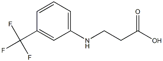 3-{[3-(trifluoromethyl)phenyl]amino}propanoic acid Struktur