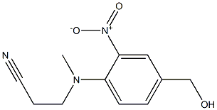 3-{[4-(hydroxymethyl)-2-nitrophenyl](methyl)amino}propanenitrile Struktur