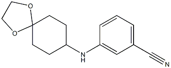 3-{1,4-dioxaspiro[4.5]decan-8-ylamino}benzonitrile Struktur