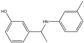 3-{1-[(3-methylphenyl)amino]ethyl}phenol Struktur