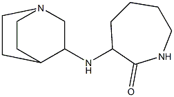 3-{1-azabicyclo[2.2.2]octan-3-ylamino}azepan-2-one Struktur