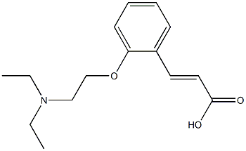 3-{2-[2-(diethylamino)ethoxy]phenyl}prop-2-enoic acid Struktur