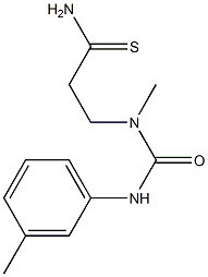 3-{methyl[(3-methylphenyl)carbamoyl]amino}propanethioamide Struktur