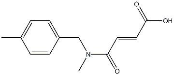 3-{methyl[(4-methylphenyl)methyl]carbamoyl}prop-2-enoic acid Struktur