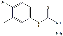 3-amino-1-(4-bromo-3-methylphenyl)thiourea Struktur