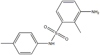 3-amino-2-methyl-N-(4-methylphenyl)benzene-1-sulfonamide Struktur