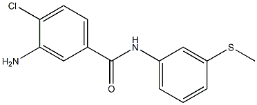 3-amino-4-chloro-N-[3-(methylsulfanyl)phenyl]benzamide Struktur