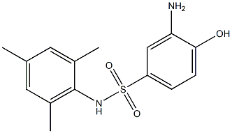 3-amino-4-hydroxy-N-(2,4,6-trimethylphenyl)benzene-1-sulfonamide Struktur