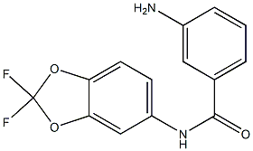 3-amino-N-(2,2-difluoro-2H-1,3-benzodioxol-5-yl)benzamide Struktur