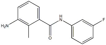 3-amino-N-(3-fluorophenyl)-2-methylbenzamide Struktur