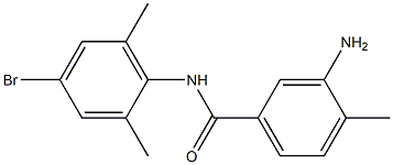 3-amino-N-(4-bromo-2,6-dimethylphenyl)-4-methylbenzamide Struktur