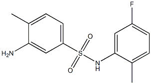 3-amino-N-(5-fluoro-2-methylphenyl)-4-methylbenzene-1-sulfonamide Struktur