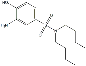 3-amino-N,N-dibutyl-4-hydroxybenzene-1-sulfonamide Struktur