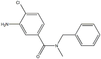 3-amino-N-benzyl-4-chloro-N-methylbenzamide Struktur