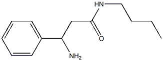 3-amino-N-butyl-3-phenylpropanamide Struktur