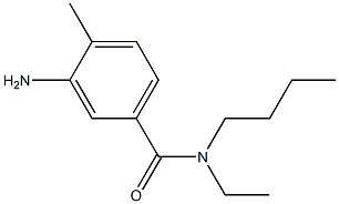 3-amino-N-butyl-N-ethyl-4-methylbenzamide Struktur