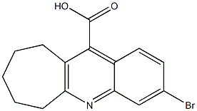 3-bromo-6H,7H,8H,9H,10H-cyclohepta[b]quinoline-11-carboxylic acid Struktur