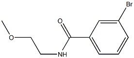 3-bromo-N-(2-methoxyethyl)benzamide Struktur