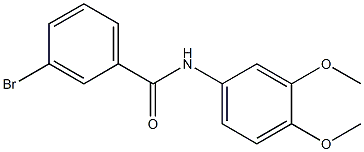 3-bromo-N-(3,4-dimethoxyphenyl)benzamide Struktur