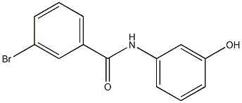 3-bromo-N-(3-hydroxyphenyl)benzamide Struktur