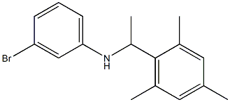 3-bromo-N-[1-(2,4,6-trimethylphenyl)ethyl]aniline Struktur