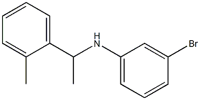 3-bromo-N-[1-(2-methylphenyl)ethyl]aniline Struktur