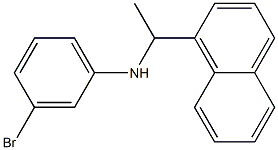 3-bromo-N-[1-(naphthalen-1-yl)ethyl]aniline Struktur