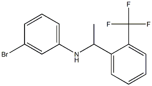 3-bromo-N-{1-[2-(trifluoromethyl)phenyl]ethyl}aniline Struktur