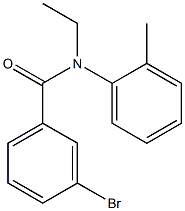 3-bromo-N-ethyl-N-(2-methylphenyl)benzamide Struktur