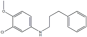 3-chloro-4-methoxy-N-(3-phenylpropyl)aniline Struktur