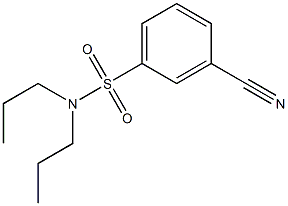 3-cyano-N,N-dipropylbenzenesulfonamide Struktur