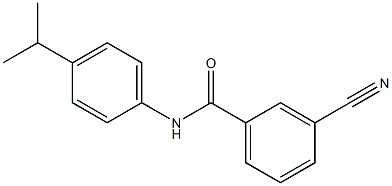 3-cyano-N-[4-(propan-2-yl)phenyl]benzamide Struktur