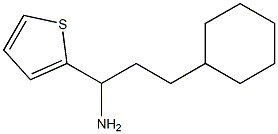 3-cyclohexyl-1-(thiophen-2-yl)propan-1-amine Struktur