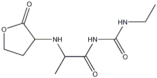 3-ethyl-1-{2-[(2-oxooxolan-3-yl)amino]propanoyl}urea Struktur