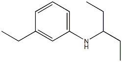 3-ethyl-N-(pentan-3-yl)aniline Struktur